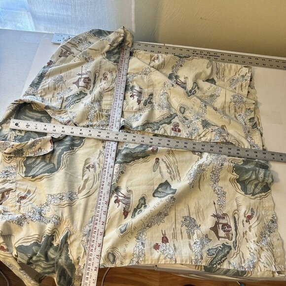 Vtg Haband Mens 2X Cotton Hawaiian Button Down Shirt Soft Surfer Beach - Picture 3 of 5